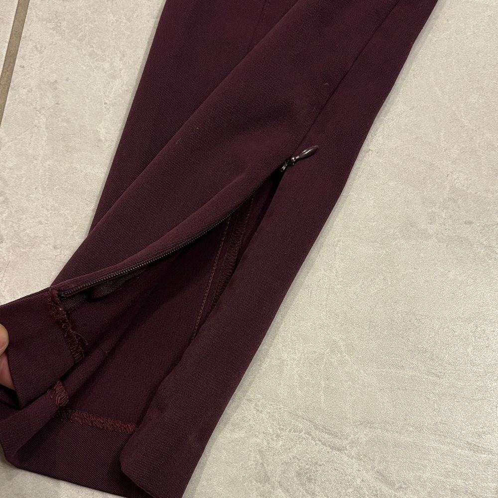 Ann Taylor women’s Deep Burgundy Dress Pants - Picture 3 of 8